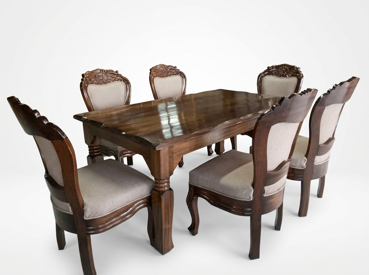 Hand-Carved Mahogany Victorian